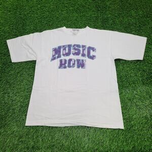 Vintage 1992 Music-Row Nashville Shirt L/XL 23x28 Crop USA